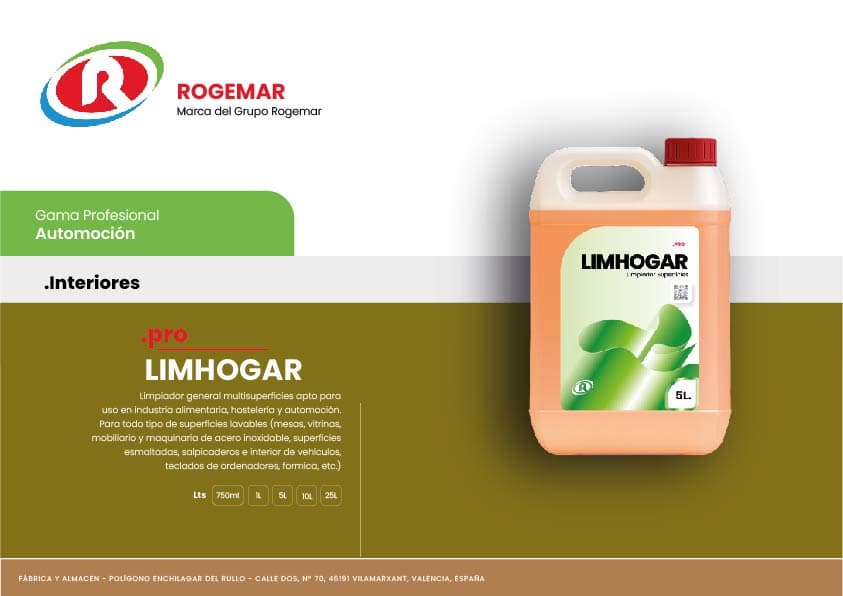 Ficha técnica: LIMHOGAR