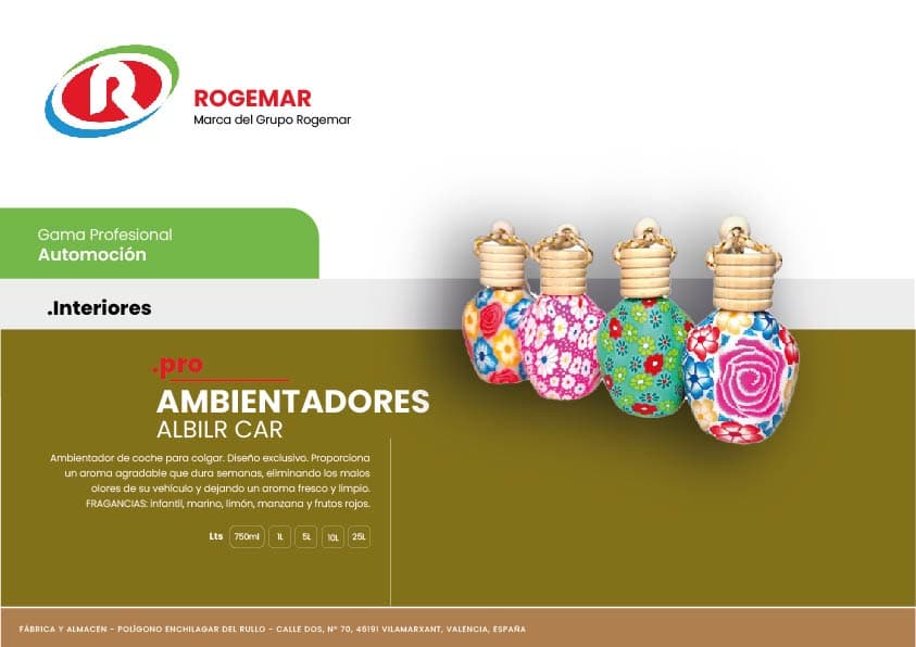 Ficha técnica: AMBIENTADORES ALBILR CAR