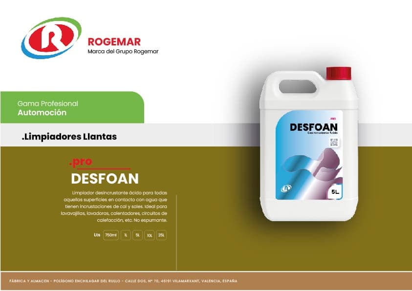 Ficha técnica: DESFOAN