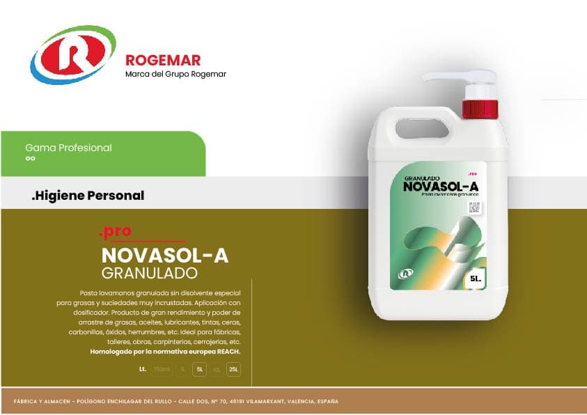 Ficha técnica: NOVASOL-A GRANULADO
