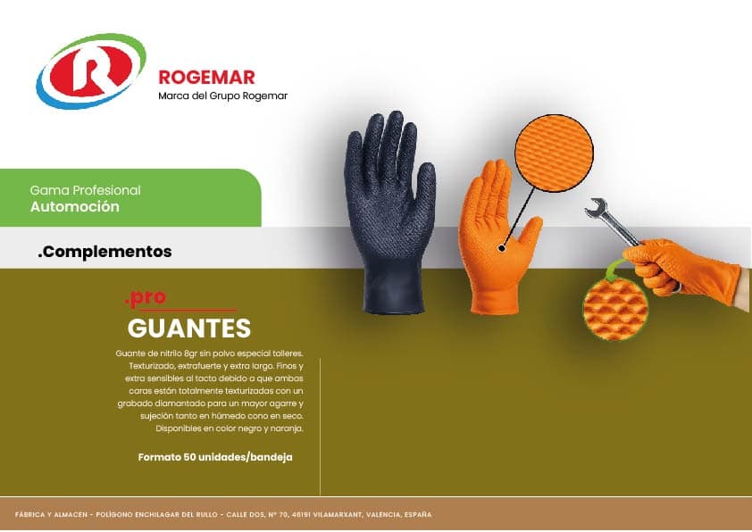 Ficha técnica: GUANTES