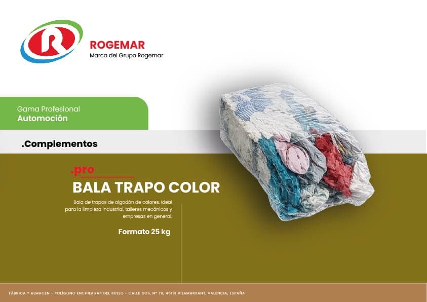 Ficha técnica: BALA TRAPO COLOR