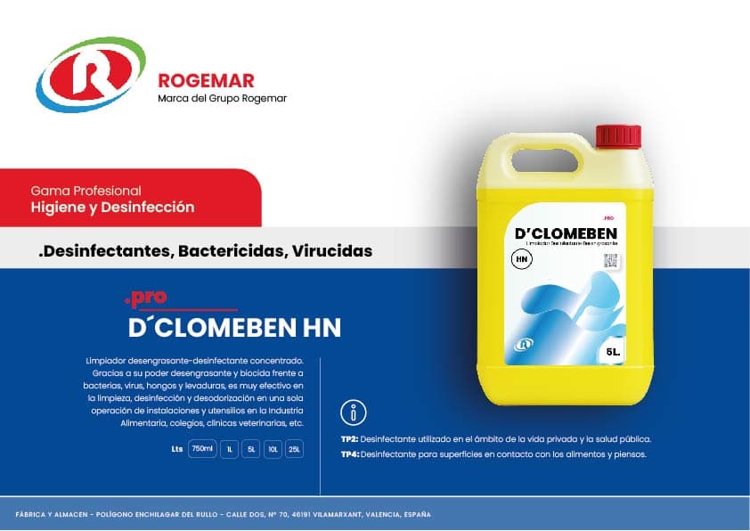 Ficha técnica: D'CLOMEBEN HN