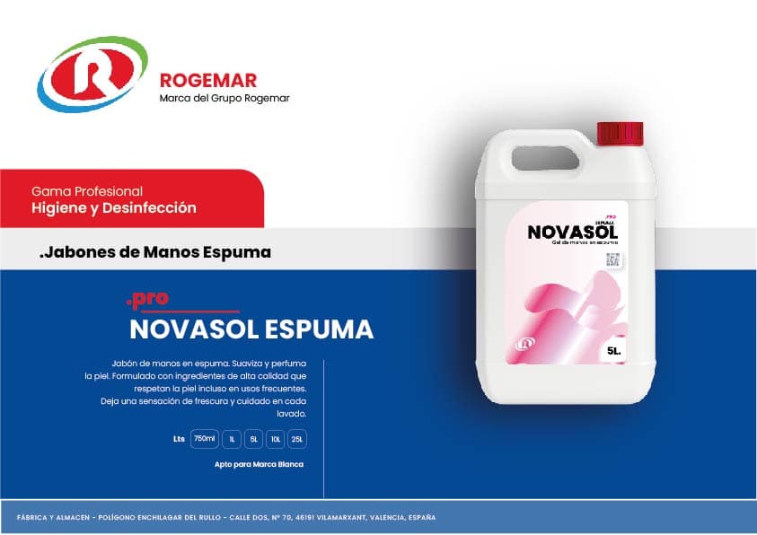 Ficha técnica: NOVASOL ESPUMA
