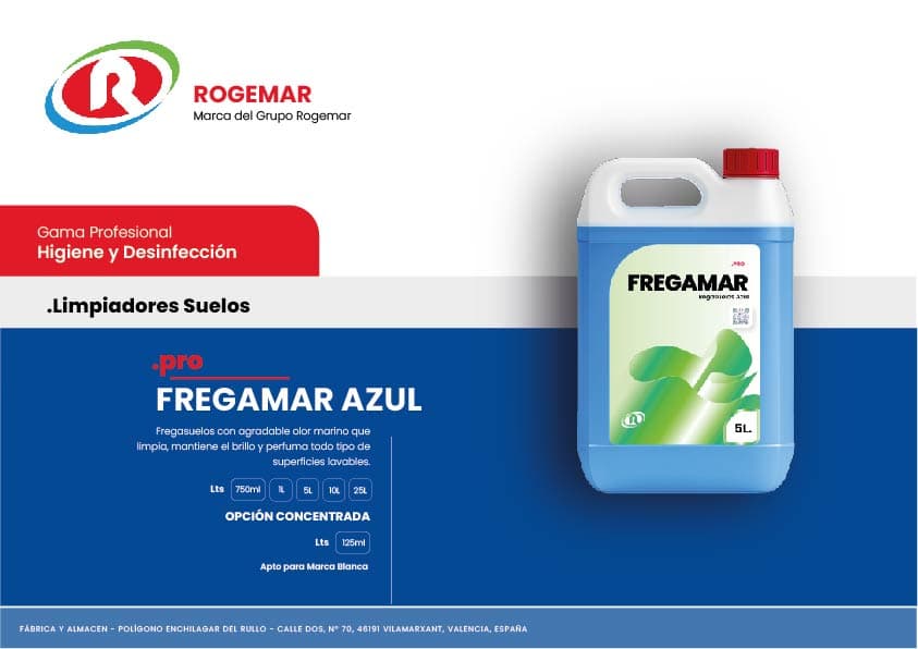 Ficha técnica: FREGAMAR AZUL