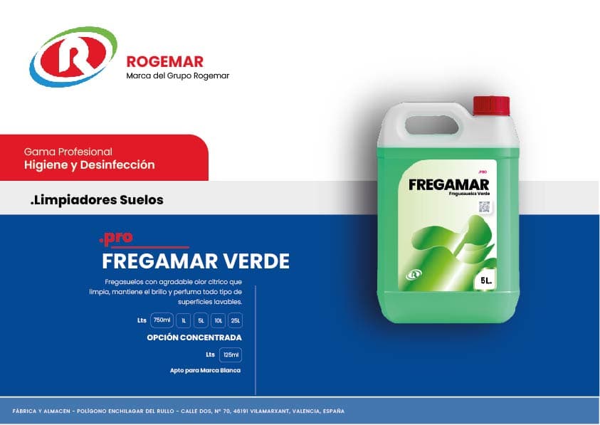 Ficha técnica: FREGAMAR VERDE