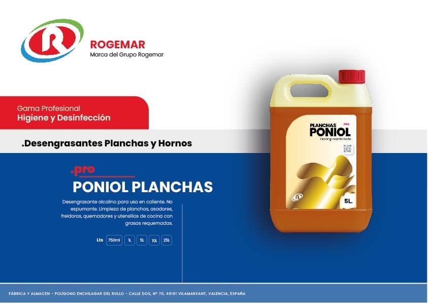 Ficha técnica: PONIOL PLANCHAS