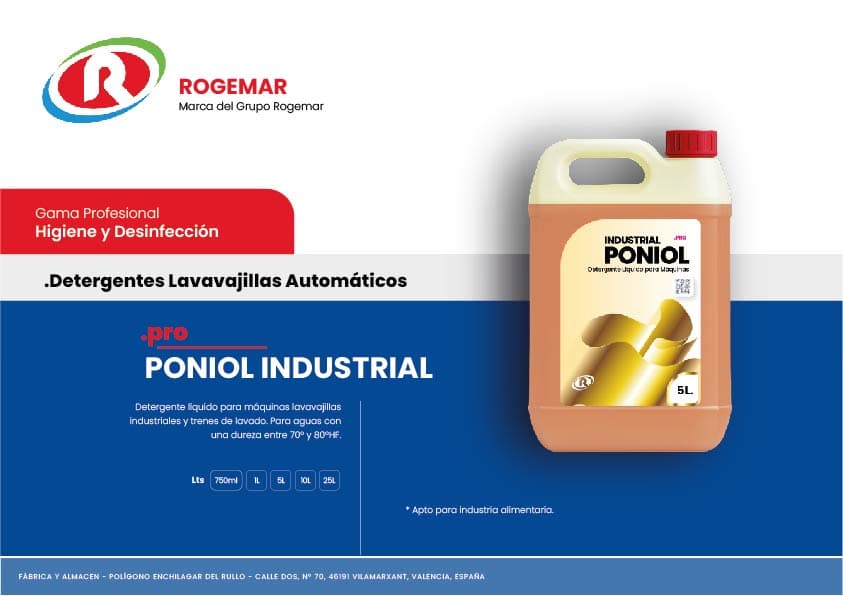 Ficha técnica: PONIOL INDUSTRIAL