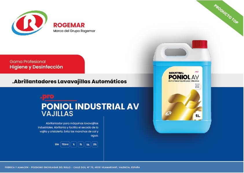 Ficha técnica: PONIOL INDUSTRIAL AV VAJILLAS
